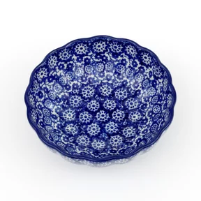 Miska muszelka 023 h-4cm <br> 2615X Kobaltowa koronka